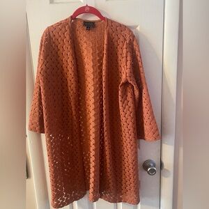 G by Giuliana Rust Open-Front Cardigan